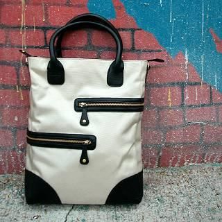 "Brenda" Laptop Bag Off White