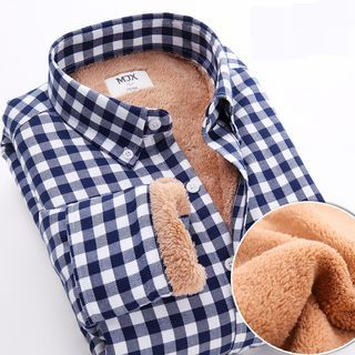 MJx Fleece-Lined Plaid Shirt