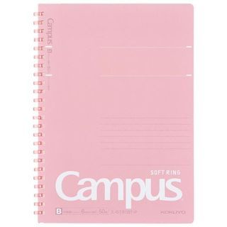 Kokuyo CAMPUS Soft Ring Notebook A5 Sized Peach (50 Sheets) One Size