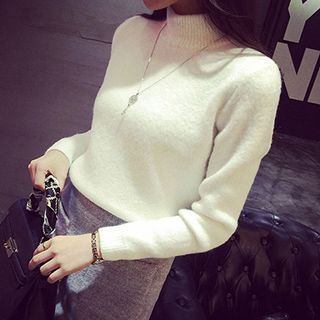 lilygirl Stand Collar Sweater