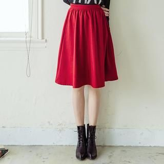 Tokyo Fashion Pleated A-Line Midi Skirt