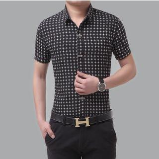 JIBOVILLE Short-Sleeve Patterned Shirt