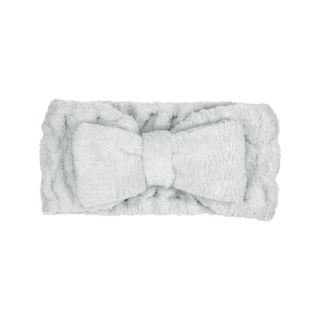 Parsa Beauty - Bow Face Wash Headband Grey