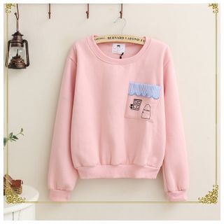 Angel Love Pocket Accent Pullover