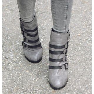 Buckled Ankle Boots