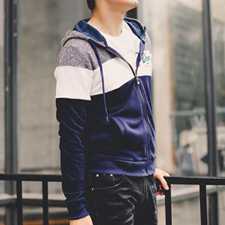 Really Point Color-Block Hood Jacket