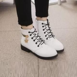 HOONA Lace-Up Ankle Boots