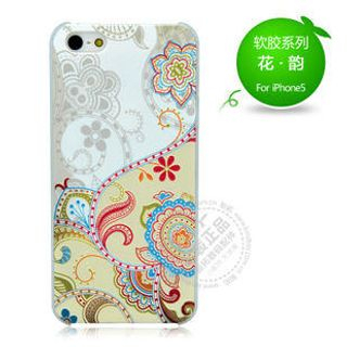 Kindtoy iPhone 5 / 5s Embossed Hard Case Flower and rhyme - One Size