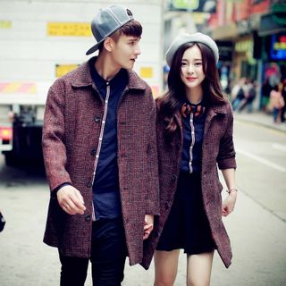 Bay Go Mall Couple Matching Wool Coat