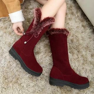 BAYO Furry Mid-calf Snow Boots