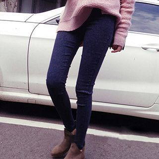 Carna Maternity Fleece-Lined Slim-Fit Jeans
