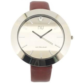 N:U - Not the Usual Large Mirrored Wrist Watch Red - One Size