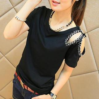 Rocho Short-Sleeve Cutout T-Shirt