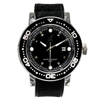 Stainless Steel Water Resistant Watch - Black