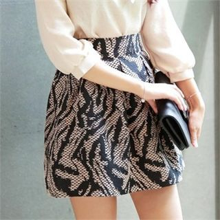 mimi & didi Embroidered Pattern Mini Skirt