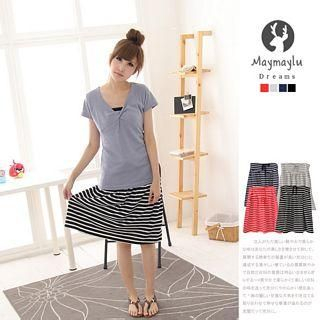 Striped Cotton Skirt