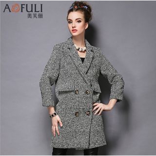 Ovette 3/4 Sleeved Double Breasted Coat
