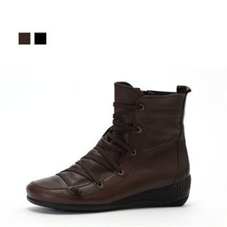 MODELSIS Lace-Up Ankle Boots