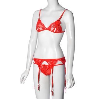 Bikini Top + Thong Red - One Size