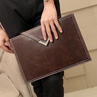 BagBuzz Faux Leather Envelope Clutch