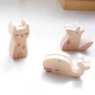 MissYou Wood Animal Memo Clip