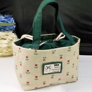 Ms Bean Floral Print Canvas Lunch Bag