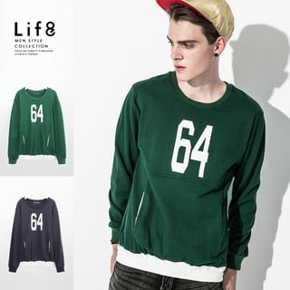 Life 8 Number Print Pullover