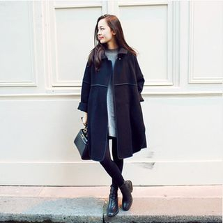 Silky Kiss Piped Coat