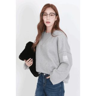 migunstyle Round-Neck Fleece-Lined Pullover