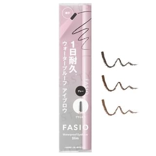 Kose - Fasio Waterproof Fine Core Eyebrow Pencil 01 Gray