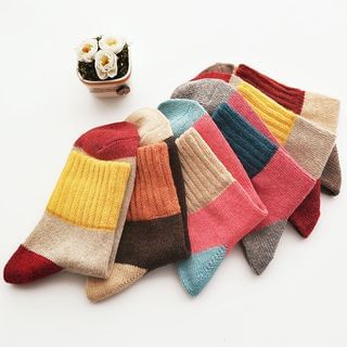 Class 302 Colour Block Woolen Socks