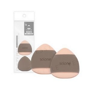 Solone - Double Sided Souffle Makeup Puff FC19 Mini Rice Ball - 2 pcs