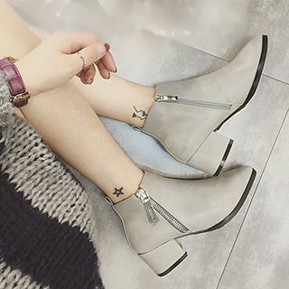 MXBoots Block Heel Ankle Boots