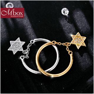 Mbox Jewelry Rhinestone Star Ring