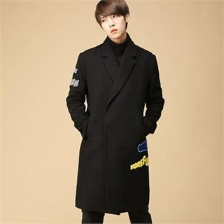THE COVER Wool Blend Embroidered Single Coat