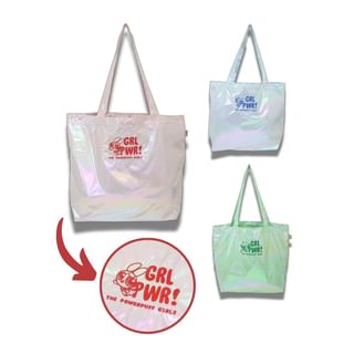The Powerpuff Girls Character Embroidered Tote Bag