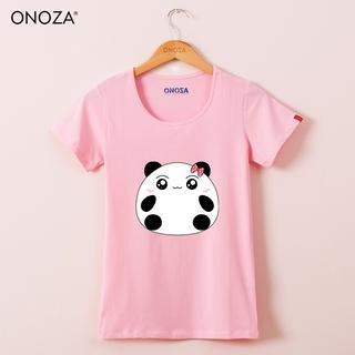 Onoza Short-Sleeve Panda-Print T-Shirt