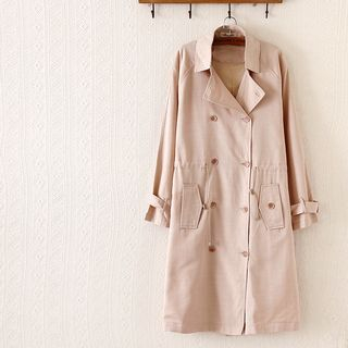 P.E.I. Girl Double-breasted Trench Coat