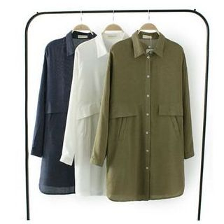 TOJI Long-Sleeve Long Shirt