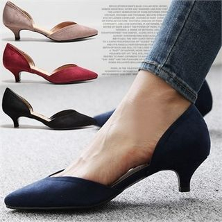 Reneve Kitten-Heel D'Orsay Pumps