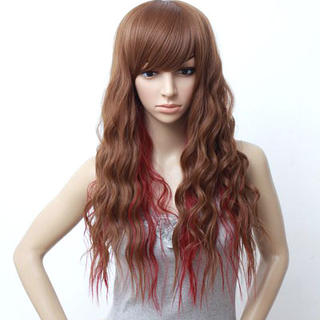 Clair Beauty Long Full Wig - Wavy Bleach Red - One Size