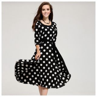 Persephone Dotted Long Dress