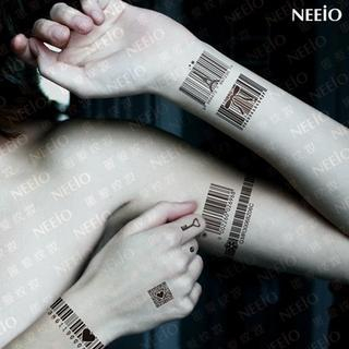 Neeio Waterproof Temporary Tattoo (Barcode) 1 sheet