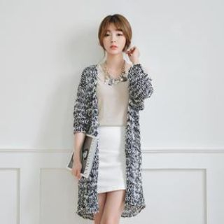JUSTONE Open-Front Long Cardigan