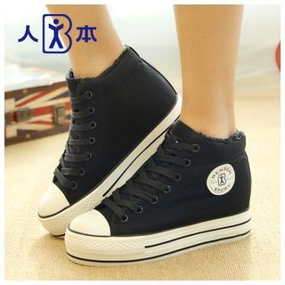 Renben Platfrom Fleece Lined Sneakers