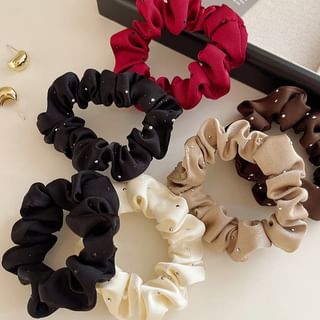 Plain Rhinestone Scrunchie