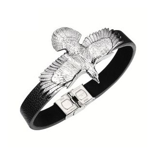 Carobell Eagle Genuine Leather Bracelet