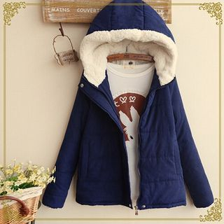Blu Pixie Fleece-lined Hooded Jacket