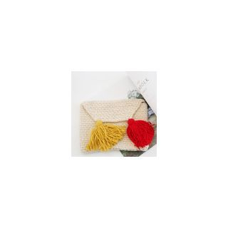 Cherryville Tassel Knit Clutch