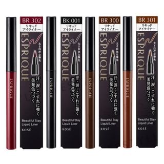 Kose - Esprique Beautiful Stay Smooth Liquid Eyeliner BK001 Black